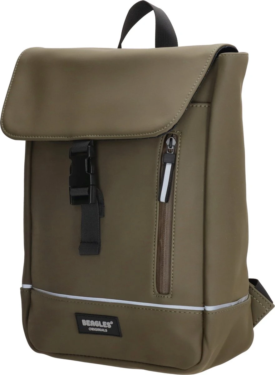 Beagles Originals Waterproof Originals Rugzak Tablet - Olijfgroen 4 Beagles Originals Waterproof Originals Rugzak Tablet - Olijfgroen - Afbeelding 2