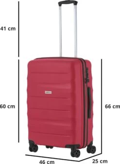 CarryOn Porter ® Reiskoffer - 66cm Trolley Met TSA-slot - OKOBAN Registratie - Rood 13 CarryOn Porter ® Reiskoffer - 66cm Trolley Met TSA-slot - OKOBAN Registratie - Rood -Reis Opberg Artikelen 883x1200 2