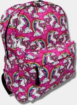 Lundholm Rugzak Meisjes Voor School Roze Unicorns - Rugtas Kind Schooltas - Rugzak Meisje Voor School | Lundholm Esbjerg Serie