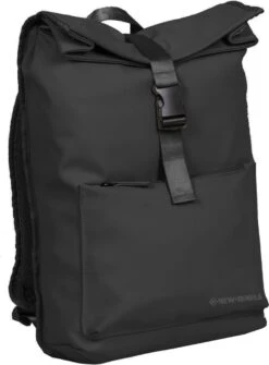New Rebels® William - Rugtas - Zwart - Waterafstotend - 15.6151413121087 - 16L - 28x13x43cm - Rugzak / Backpack