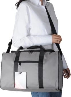 Handbagage Ryanair 40x20x25 - Met Smart Sleeve Voor Op Een Koffer - Steel Grey -Reis Opberg Artikelen 891x1200 16