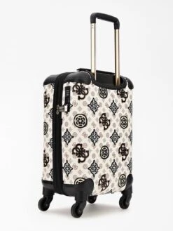 Guess House Party 18 In 4 Wheeler Dames Reiskoffer - Cream Multi Logo -Reis Opberg Artikelen 900x1200 15