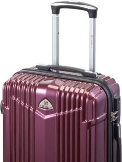 Tesla PC - Handbagage Koffer - 55x35x20 Cm - 4 Wielen - Rood -Reis Opberg Artikelen 900x1200