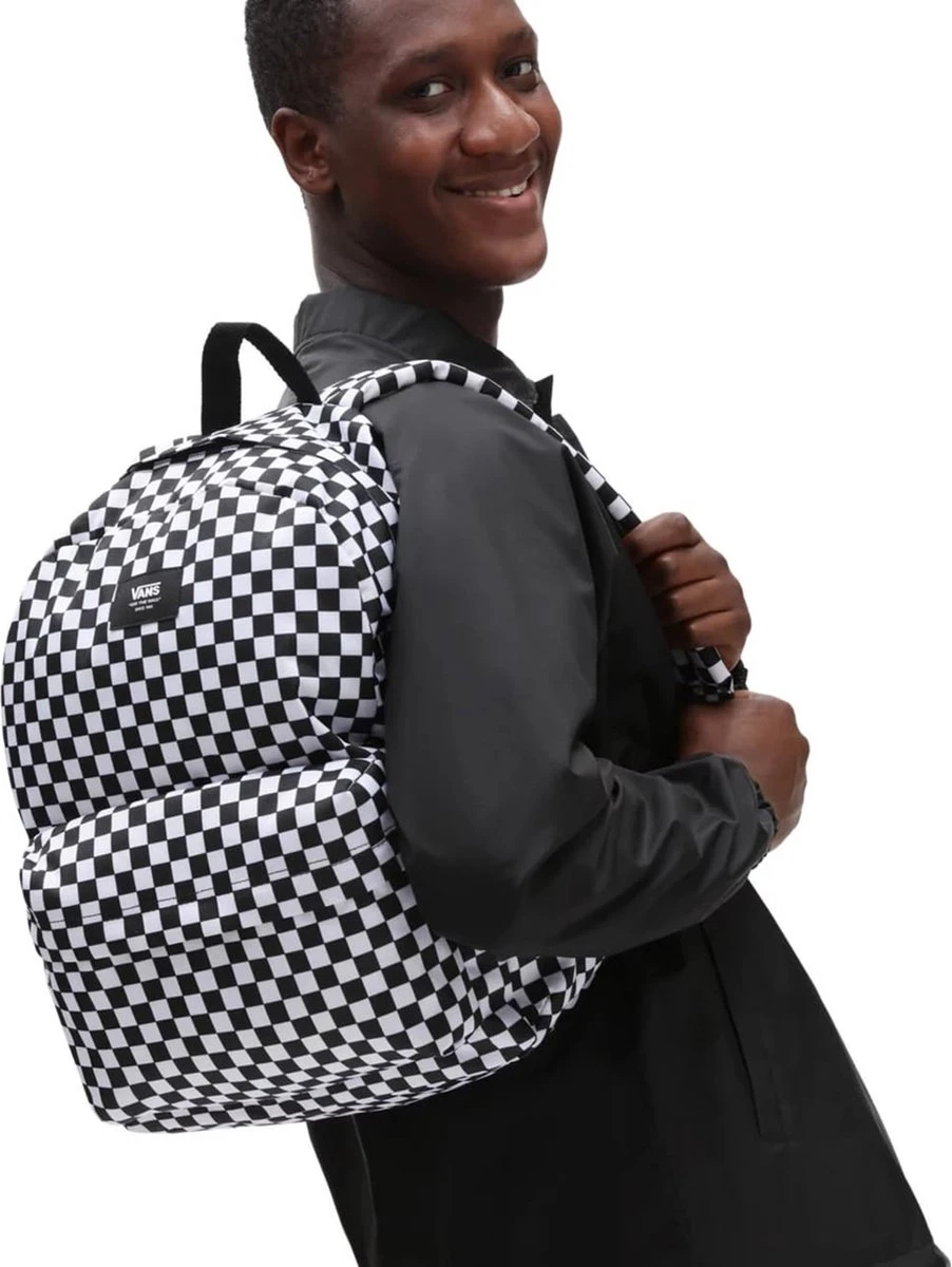 Vans MN Old Skool Check B Rugzak - Black/White 4 Vans MN Old Skool Check B Rugzak - Black/White - Afbeelding 2