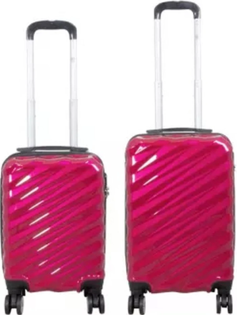 Monopol - Messina - Reiskofferset 2delig - Hoogkwaliteit Polycarbonaat - Rood - Maat XS + S 5 Monopol - Messina - Reiskofferset 2delig - Hoogkwaliteit Polycarbonaat - Rood - Maat XS + S - Afbeelding 3