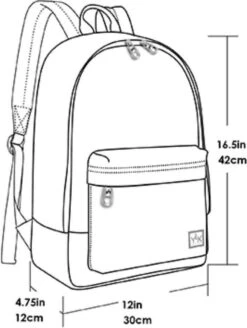 YLX Classic Rugzak. Zwart. Recycled Rpet Materiaal. Gerecyclede Plastic Flessen. Eco Friendly. 15" Laptop Sleeve. Backpack - Schooltas - Mannen - Vrouwen - Middelbare Scholieren - Tieners - Jongens - Meiden - Meisjes -Reis Opberg Artikelen 905x1200 8