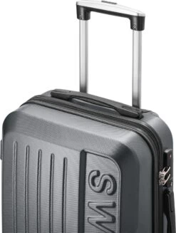 Swiss - Lausanne - Handbagage Koffer - 4 Wielen - TSA-Cijferslot - Grijs -Reis Opberg Artikelen 906x1200 1