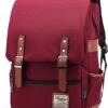 Veran Rugtas - Rugzak - 25 Liter - 15,6" Laptopvak - Boekentas - Vintage - Laptop - School - Boekentas - Rood -Reis Opberg Artikelen 908x1200 1