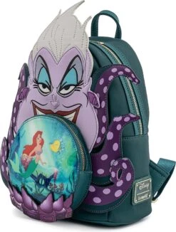 FUNKO Loungefly: Disney Villains - Ursula Little Mermaid Cosplay Mini Backpack 9 FUNKO Loungefly: Disney Villains - Ursula Little Mermaid Cosplay Mini Backpack -Reis Opberg Artikelen 909x1200 3