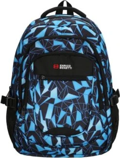 Enrico Benetti Santa Cruz Laptop Rugzak - Zwart/Aqua -Reis Opberg Artikelen 911x1200 5