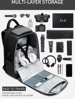 Eurcool Rugzak Mannen Multifunctionele Grote Capaciteit Mannelijke Mochila Tassen Usb-poort Opladen Laptop School Rugzakken -Reis Opberg Artikelen 912x1200 4