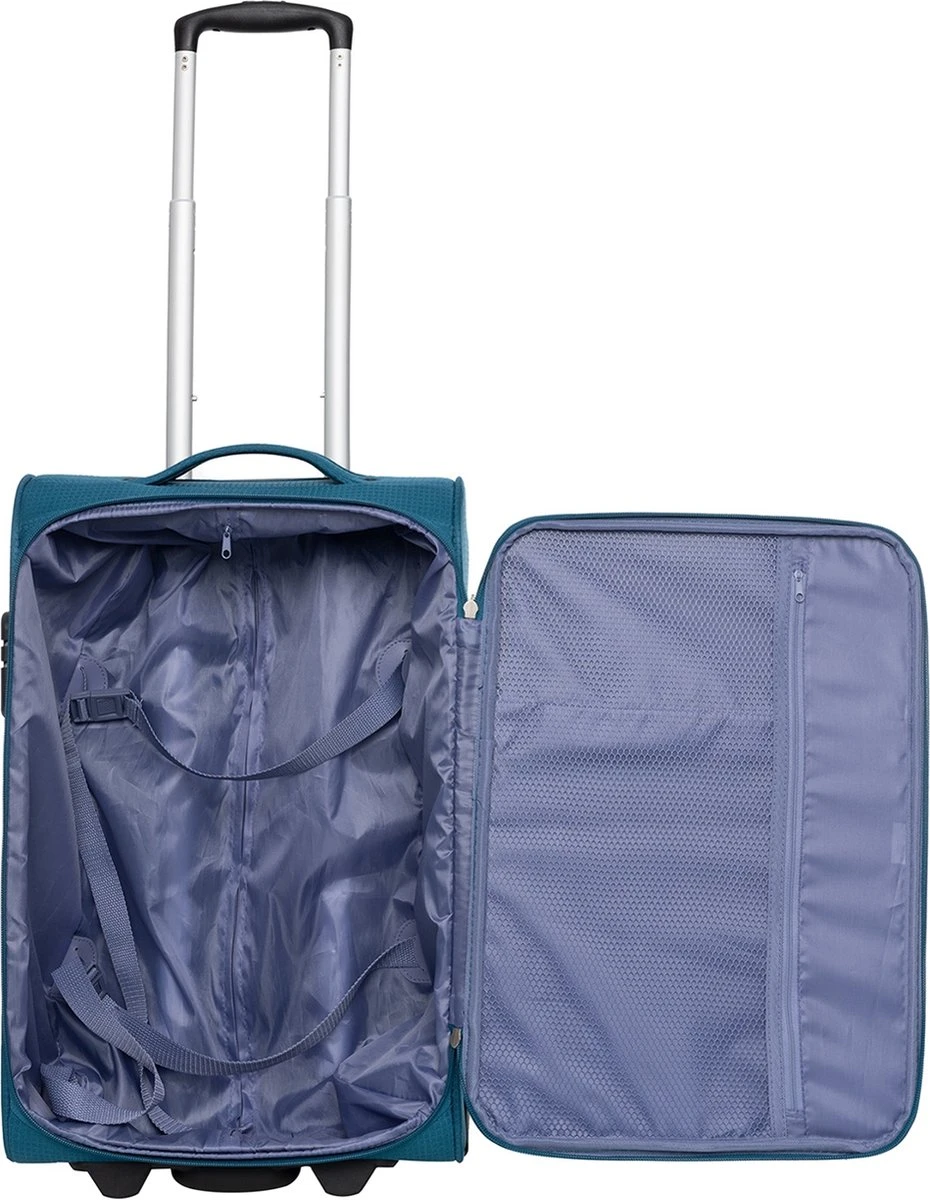 Travelbags Handbagage Zachte Koffer / Trolley / Reiskoffer - The Base - 55 Cm - Groen 10 Travelbags Handbagage Zachte Koffer / Trolley / Reiskoffer - The Base - 55 Cm - Groen - Afbeelding 8