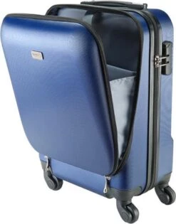 Princess Traveller Sydney - Handbagagekoffer - Laptop Vak - Blauw - S - 55cm -Reis Opberg Artikelen 940x1200