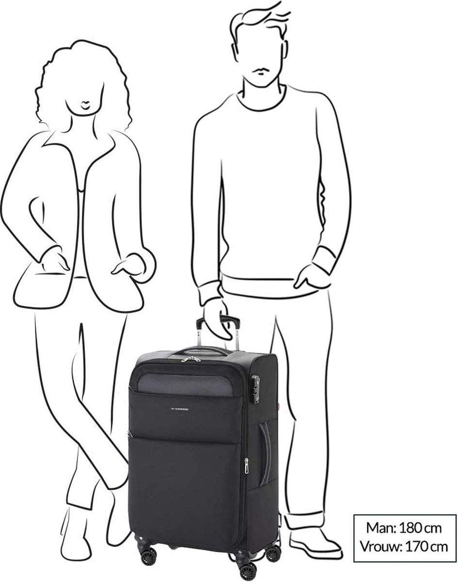 Gabol Cloud Medium Trolley 69 Blue 16 Gabol Cloud Medium Trolley 69 Blue - Afbeelding 14