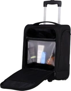 Travelite Handbagage Zachte Koffer / Trolley / Reiskoffer - Cabin - 43 Cm - Zwart -Reis Opberg Artikelen 947x1200