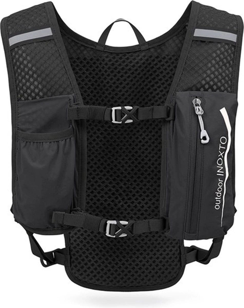 Ultralichte Outdoor Sport Backpack - Zwart - Sport Rugzak Voor Fietsen, Hardlopen, Joggen 5 Ultralichte Outdoor Sport Backpack - Zwart - Sport Rugzak Voor Fietsen, Hardlopen, Joggen - Afbeelding 3