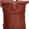 Old West Paint Rock Leren Rolltop Rugtas 13,3 Inch - Cognac -Reis Opberg Artikelen 952x1200 6