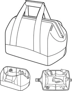 Reisenthel Allrounder L Reistas Sporttas - 30L - Bandana Frame Blauw 11 Reisenthel Allrounder L Reistas Sporttas - 30L - Bandana Frame Blauw -Reis Opberg Artikelen 953x1200 4