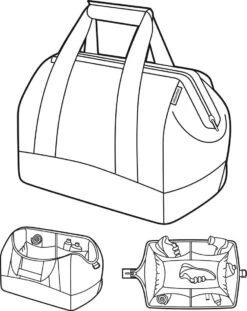 Reisenthel Allrounder M Reistas Sporttas - Maat M - 18L - Zwart -Reis Opberg Artikelen 954x1200 14