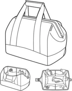 Reisenthel Allrounder M Reistas Sporttas - Maat M - 18L - Dots Zwart -Reis Opberg Artikelen 955x1200 11