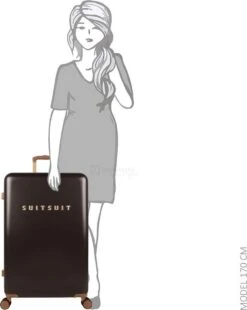 SUITSUIT - Fab Seventies Classic - Espresso Black - Reiskoffer (76 Cm) -Reis Opberg Artikelen 956x1200