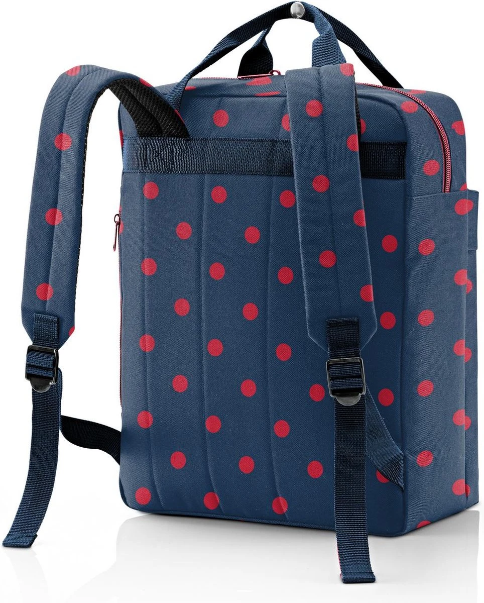 Reisenthel Allday Backpack M Rugzak - 15L - Mixed Dots Red Rood 4 Reisenthel Allday Backpack M Rugzak - 15L - Mixed Dots Red Rood - Afbeelding 2