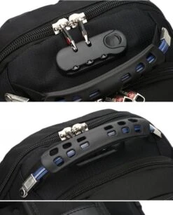 ASA-STAR Rugzak Met 2 USB Charging Anti-theft Laptopvak -Anti-Diefstal- Met Slot (zwart) - Inclusief 2 USB Oplaadstation- Backpack - School - Luxe Laptop Rugtas - Travel- Reistassen - Rugzak Slim Fit School/college Tas Jongens/meisjes -heren- Dames -Reis Opberg Artikelen 965x1200 8