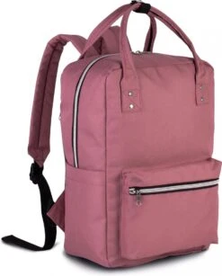Veran Rugtas - Rugzak - 12 Liter - 2-in-1 Handtas - Urban - Vintage - Heren - Dames - Laptop - Gewatteerd - School - Boekentas - Roze