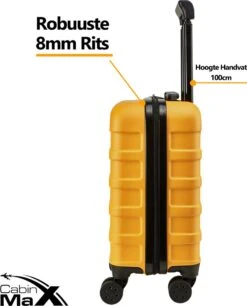 CabinMax Handbagage Koffer - Trolley 30L - Harde Reiskoffer - 45x36x20cm - Lichtgewicht - Groot Capaciteit - Geel 16 CabinMax Handbagage Koffer - Trolley 30L - Harde Reiskoffer - 45x36x20cm - Lichtgewicht - Groot Capaciteit - Geel -Reis Opberg Artikelen 968x1200 2