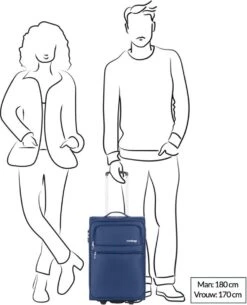 Travelbags Handbagage Zachte Koffer / Trolley / Reiskoffer - The Base - 55 Cm - Blauw -Reis Opberg Artikelen 972x1200 6