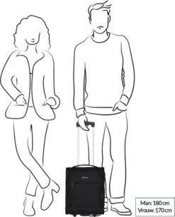 Travelite Handbagage Zachte Koffer / Trolley / Reiskoffer - Cabin - 43 Cm - Zwart -Reis Opberg Artikelen 973x1200