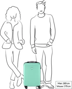 Princess Traveller PT01 - Handbagagekoffer - Peony Pink - S - 55cm -Reis Opberg Artikelen 975x1200 6