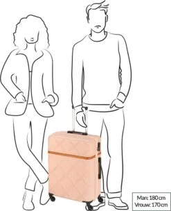 Princess Traveller Whistler - Reiskoffer - Roze - Medium - 66cm -Reis Opberg Artikelen 976x1200 2