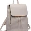Miss LuLu Rugzak - Dames Rugtas - Kwalitatieve Kunstleren Rug Tas - Licht Grijs (E1669 LGY) -Reis Opberg Artikelen 976x1200 4