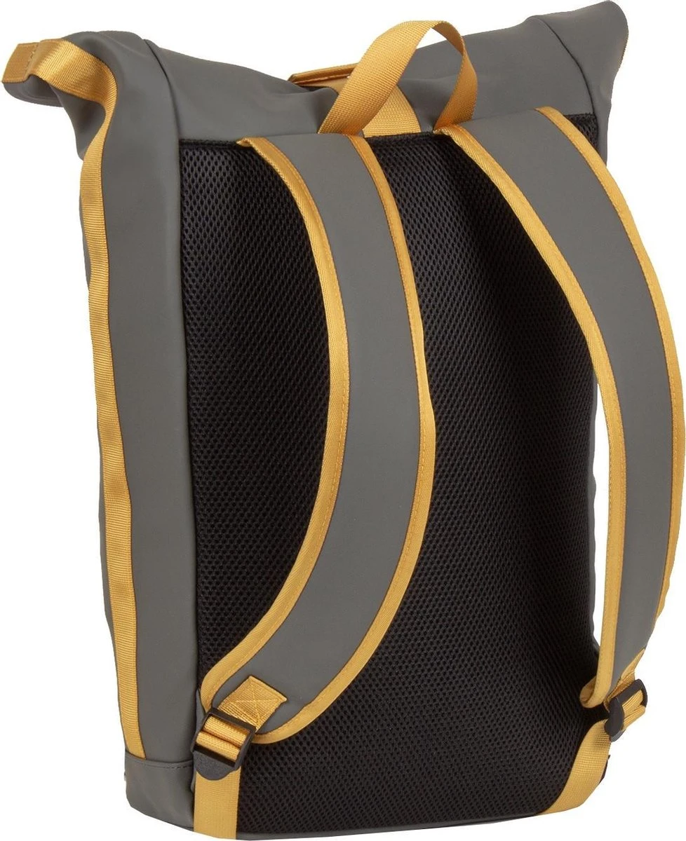 New Rebels® Tim - Rugtas - Geel - Waterafstotend - Roll-top - 15.6151413121087.9 - 30x12x43cm - Rugzak / Backpack 5 New Rebels® Tim - Rugtas - Geel - Waterafstotend - Roll-top - 15.6151413121087.9 - 30x12x43cm - Rugzak / Backpack - Afbeelding 3