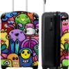 NoBoringSuitcases.com® Koffer - Monster - Bloemen - Regenboog - Design - Grappig - Past Binnen 55x40x20 Cm En 55x35x25 Cm - Handbagage - Trolley - Fotokoffer - Cabin Size - Print -Reis Opberg Artikelen 978x1200 7