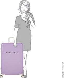 SUITSUIT - Fabulous Fifties - Royal Lavender - Reiskoffer (76 Cm) -Reis Opberg Artikelen 979x1200