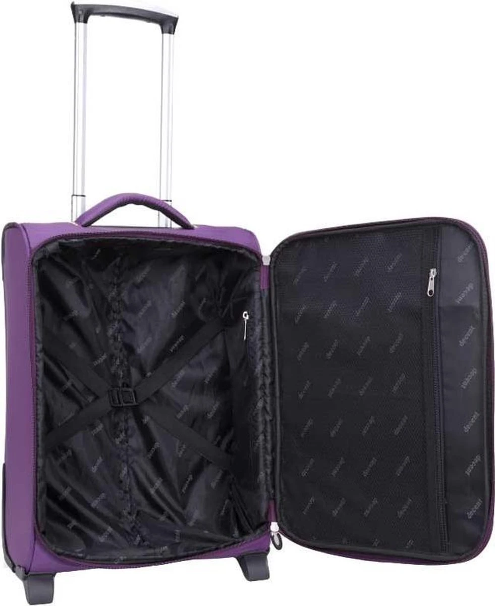 Decent Handbagage Koffer Super-Light 50 - Paars 12 Decent Handbagage Koffer Super-Light 50 - Paars - Afbeelding 10