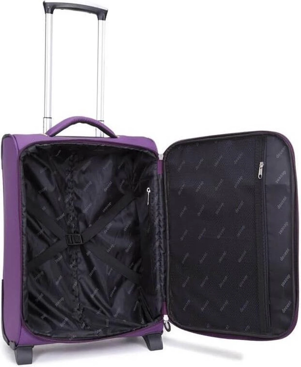Decent Handbagage Koffer Super-Light 50 - Paars 6 Decent Handbagage Koffer Super-Light 50 - Paars - Afbeelding 4