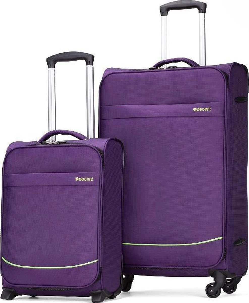 Decent Handbagage Koffer Super-Light 50 - Paars 22 Decent Handbagage Koffer Super-Light 50 - Paars - Afbeelding 20