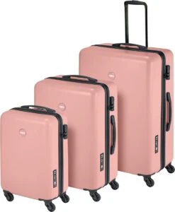 Princess Traveller PT01 - Handbagagekoffer - Peony Pink - S - 55cm -Reis Opberg Artikelen 989x1200